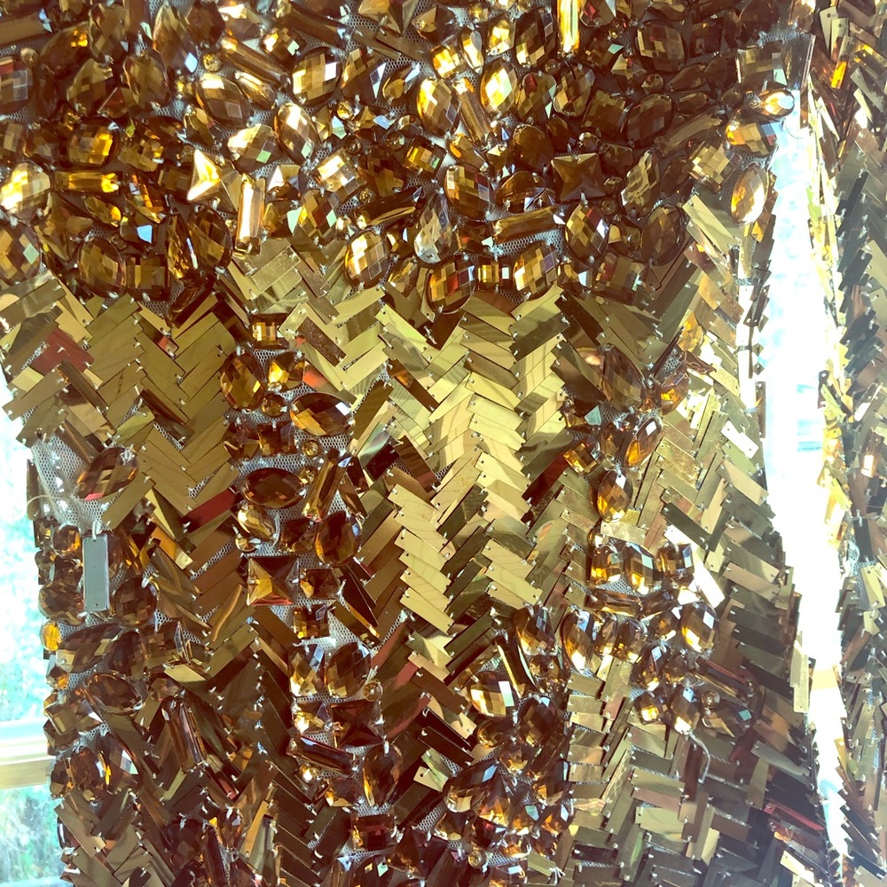 Golden Goddess- embellished dress